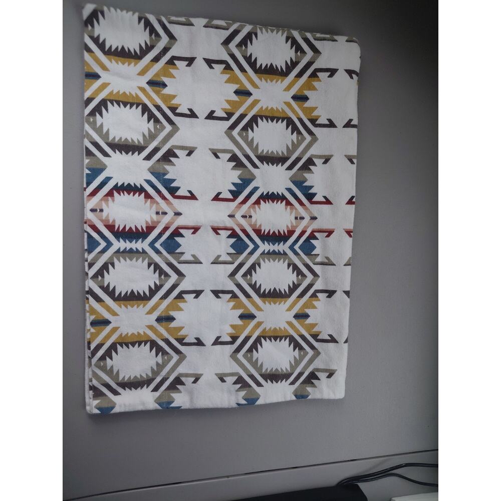 Pendleton White Sands Cotton Standard Flannel Pillowcase Southwest Cozy Vintage - Picture 5 of 5